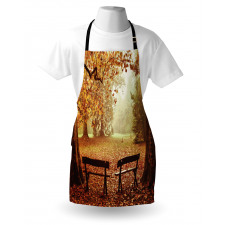 Dramatic Trees and Benches Apron