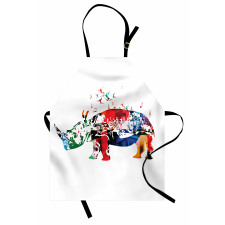 Musical Notes Animal Apron