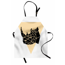 Angular Animal Design Graphic Apron