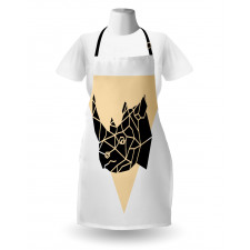 Angular Animal Design Graphic Apron