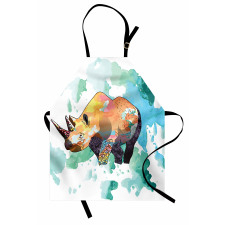 Watercolor Animal Wilderness Apron