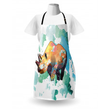 Watercolor Animal Wilderness Apron