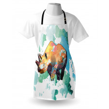 Watercolor Animal Wilderness Apron