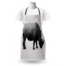 Polygonal Animal Line Art Apron