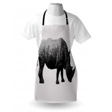 Polygonal Animal Line Art Apron