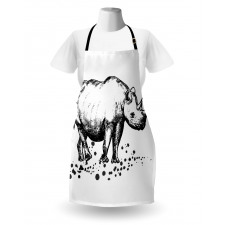 Animal with Paint Splashes Apron