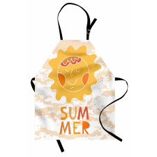 Sun on a Grunge Background Apron