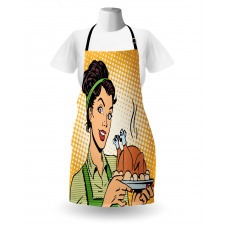 Woman with Cooked Chicken Apron