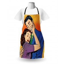 Loving Husband Wife Hugging Apron