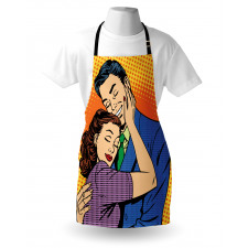 Loving Husband Wife Hugging Apron