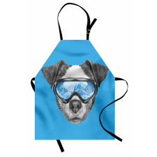 Skiing Cool Doggie Apron