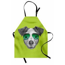 Dog with Glasses Tree Apron