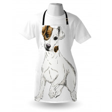 Graphic Puppy Portrait Apron