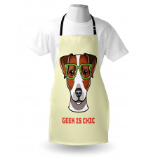 Dog in Smart Glasses Apron