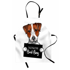 Dog Holding a Sign Apron