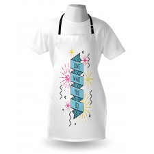 Dashed Starburst Stripes Apron