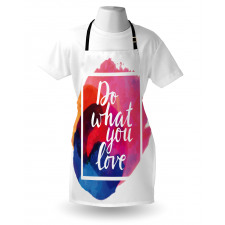 Contemporary Theme Love Work Apron