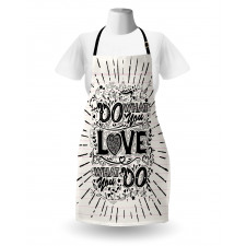 Hand-lettering and Swirls Apron