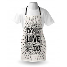 Hand-lettering and Swirls Apron