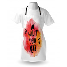 Hearts with Grunge Message Apron