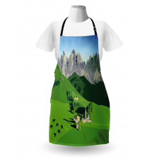 Alpine Mountains Meadow Apron