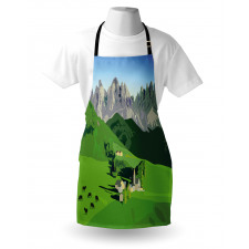 Alpine Mountains Meadow Apron