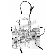 Sketch Style Zurich Apron