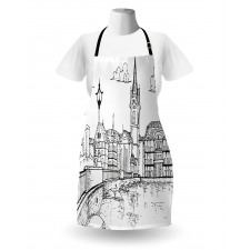 Sketch Style Zurich Apron