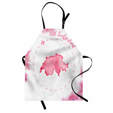 Monochrome Map Design Apron