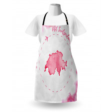 Monochrome Map Design Apron