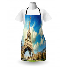 Eiffel Tower Autumn Trees Apron