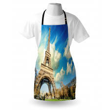 Eiffel Tower Autumn Trees Apron