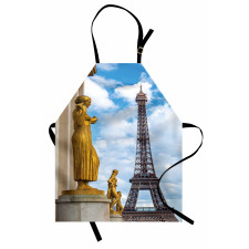 Antique Sculptures Eiffel Apron