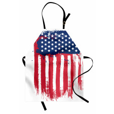 Vertical Hand-drawn Flag Apron