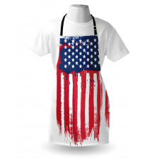 Vertical Hand-drawn Flag Apron