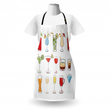 Alcoholic Drinks Art Apron