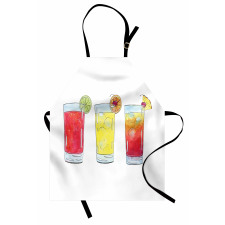 Watercolor Cocktails Apron