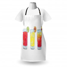 Watercolor Cocktails Apron