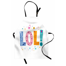 Message Expression Floral Apron