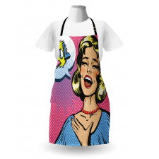 Laughing Woman with Closed Eyes Apron