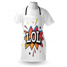 Speech Bubble Colorful Stars Apron