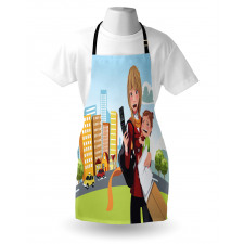 Woman Phone and Her Baby Apron