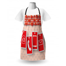 Phone and Hearts Apron