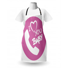 I Love You Baby Message Apron