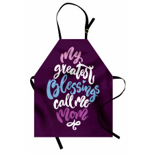 Calligraphic Message Mother Apron