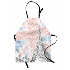 Eiffel Tower on Union Jack Apron