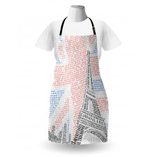 Eiffel Tower on Union Jack Apron