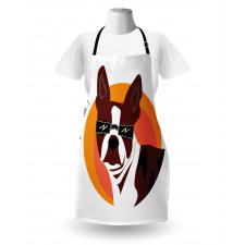 Cool Dog with Sunglasses Apron