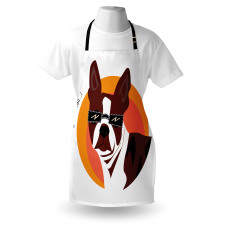 Cool Dog with Sunglasses Apron