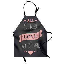 Drawn Letters Chalkboard Apron